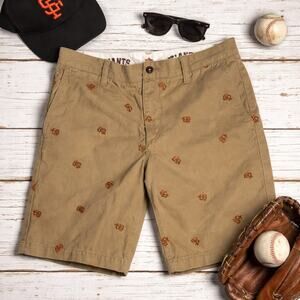 Dockers San Francisco Giants MLB Khaki Shorts Men’s 32 Embroidered Logos